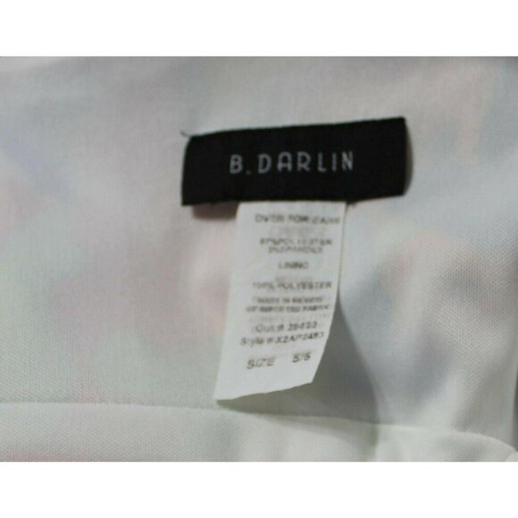 B. Darlin Multicolor Abstract Print Sleeveless Ruched Dress Size 5/6 Polyester - Picture 4 of 4